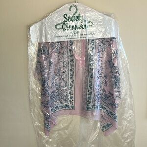 BCBG Floral Sheer Top